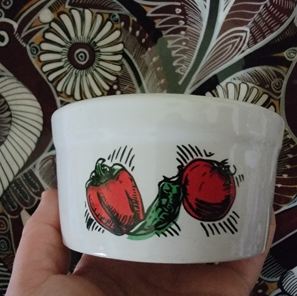 Vintage Salsa Dish Taco Night Sauce Ramekin - Picture 9 of 13